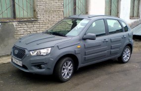 Datsun mi-DO hatchback was seen in Russia